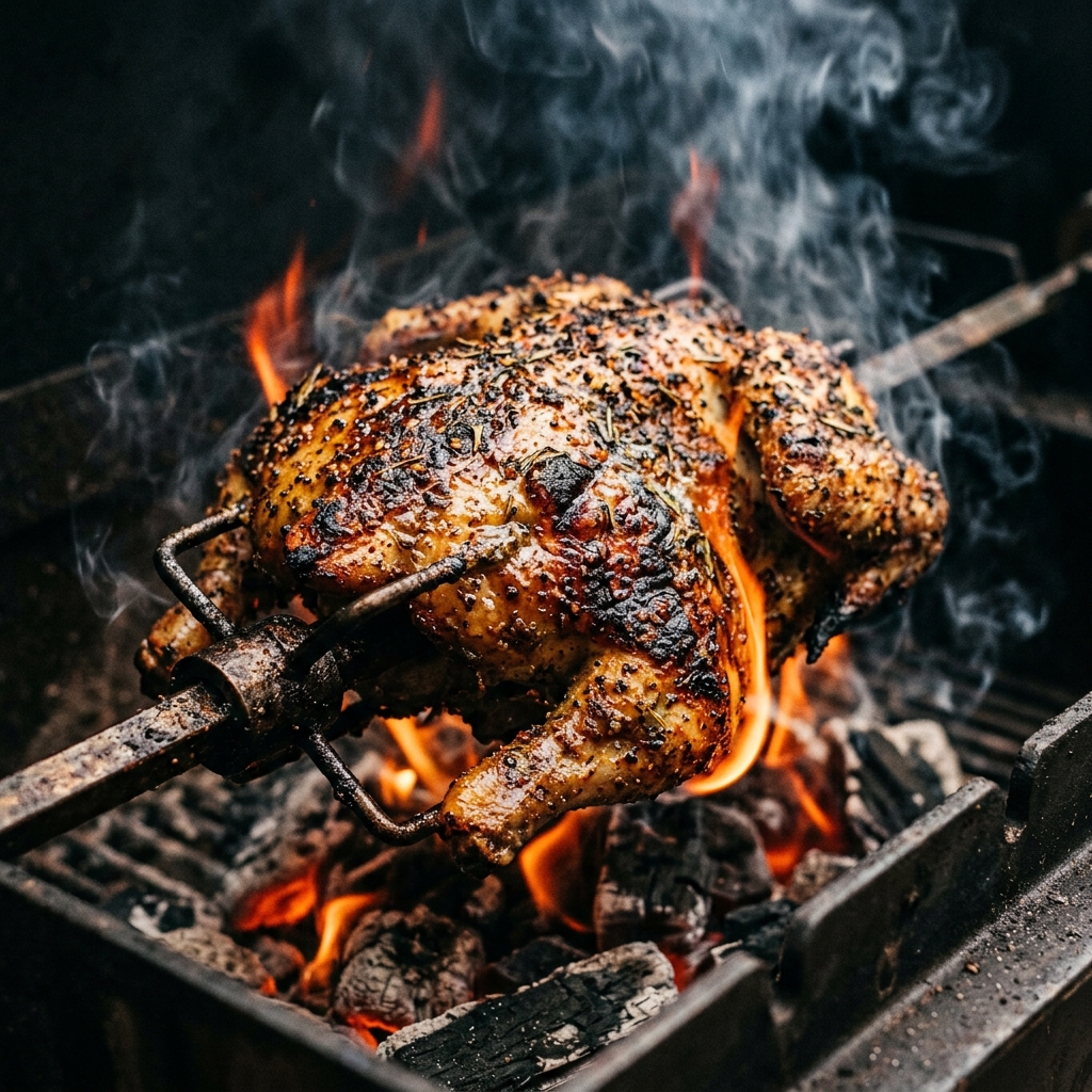 Sizzling Charcoal Grilled Chicken